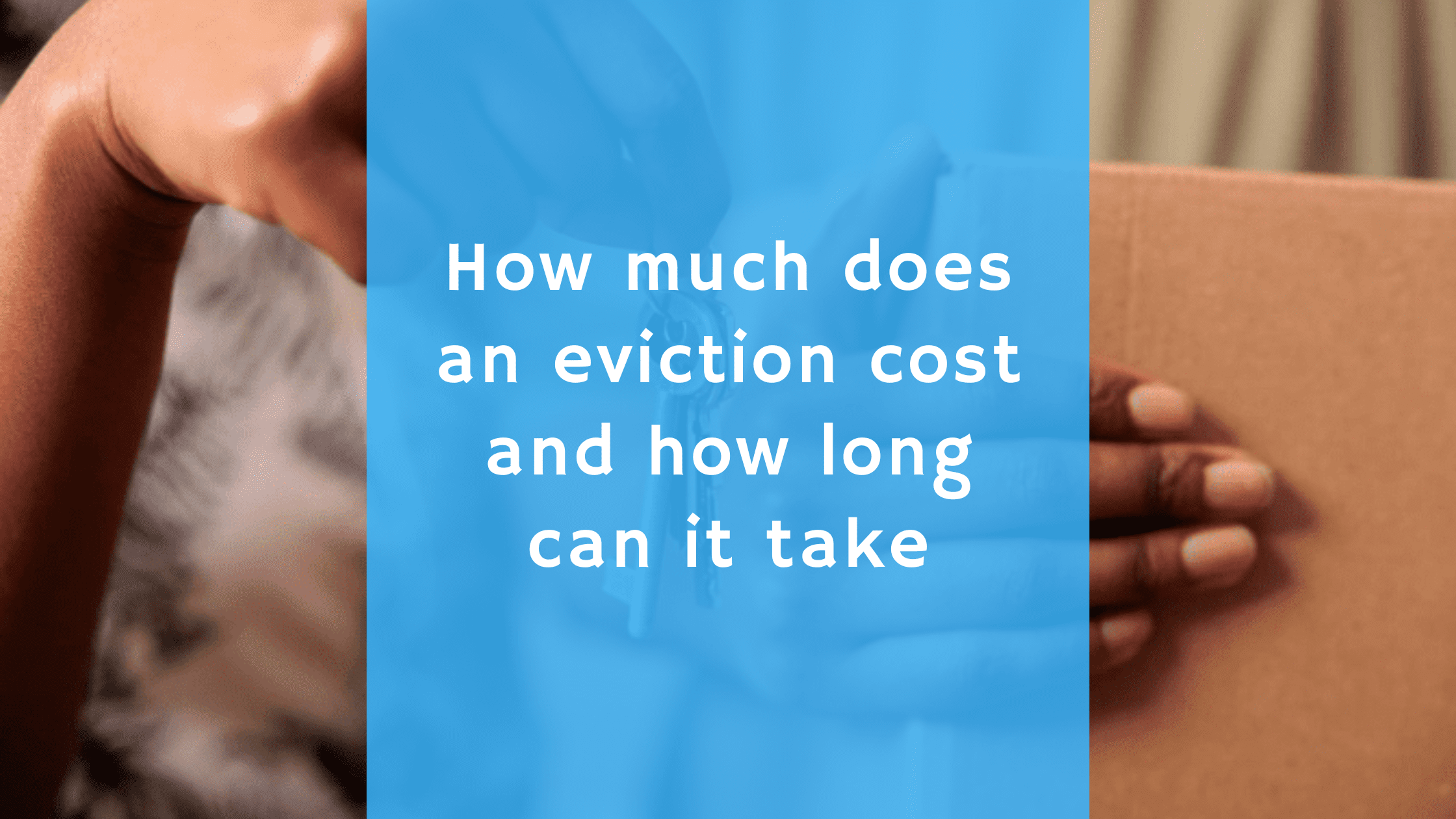 Eviction process How much does it cost and how long can it take